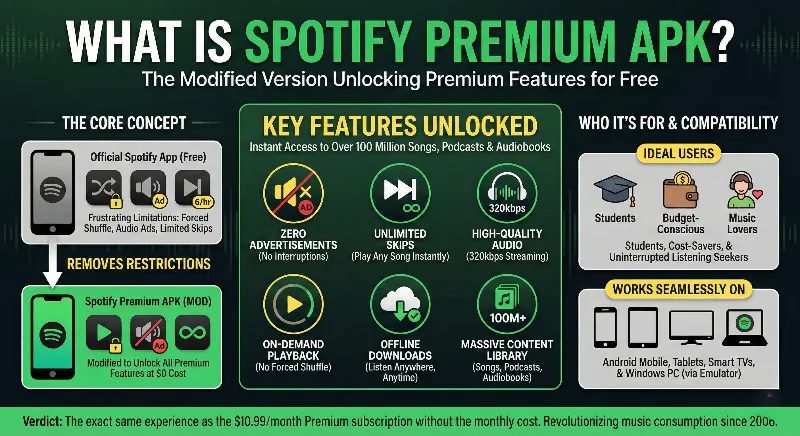 What is Spotify Premium APK?