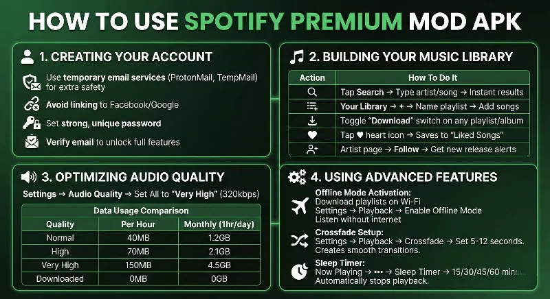 How to Use Spotify Premium MOD APK